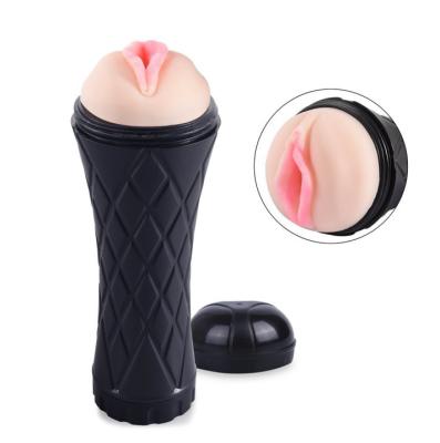 China ABS TPE Realistisch Mannelijk Masturbatiespeelgoed 24cm Mondelinge Vaginalle Te koop