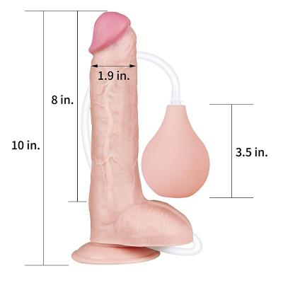 China Galo realístico do silicone de Dilldo Toy Sex Penis Double Layer de 10 polegadas à venda