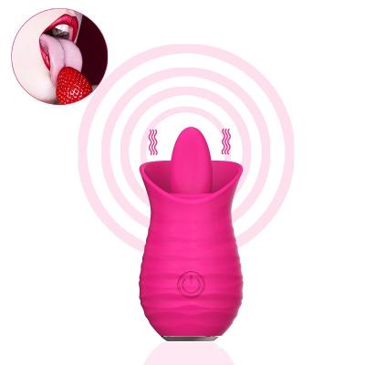 Cina USB che fa pagare il massaggiatore di leccatura elettrico 7000RPM dell'uovo di Rose Red Vibrator Sex Toy in vendita