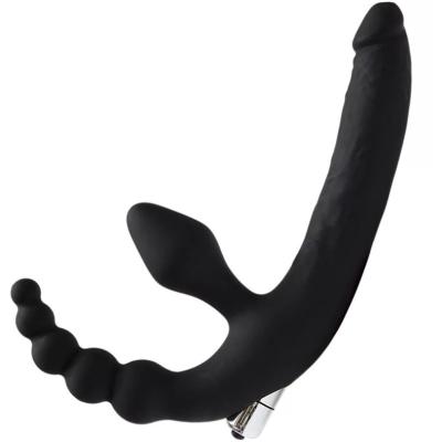 China 14cm de Dubbele van het Speelgoedstrapon Dildo van het Massagelgbt Geslacht Vibrator van de het Uiteindestop Te koop