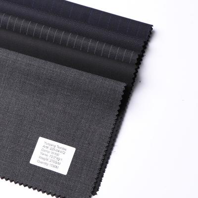 China Anti-Static Merino Wool Suiting Fabric Mini Herringbone Suit Fabric Worsted Wool Fabric for sale