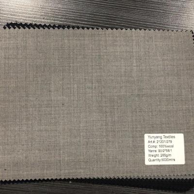 China Luxury super100s anti static twill weave all wool fabric for men's suits for sale