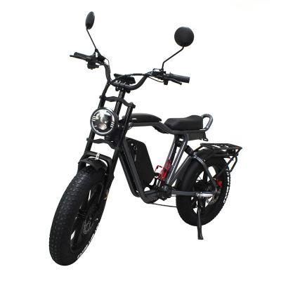 China Full Size Aluminum Alloy Ebike 52v Motor Seat Tuning Fat Suspension Oil Brake Mtb Ebike Fast Electric Bike 1000watt 22ah Battery for sale