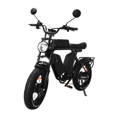 China Selling Bafang Aluminum Alloy Double Motor 52v2000w Battery 66ah Full Oil Suspension Brake Long Hot Fast Electric Seat Electric Bicycle for sale