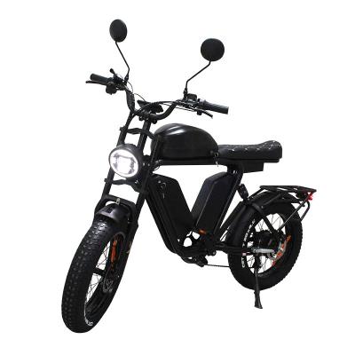 China 2023 Aluminum Alloy Bafang Motor 52v Double Electric Bike 2000w 70ah Long Range Full Suspension Fat Tire Hydraulic Electric Bike Dual Motor for sale