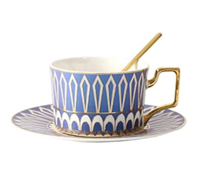 China Viable Customized Design Classic Fine Bone China Coffee Cup Saucer and Tea Cup Saucer Set for sale