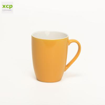 China Hotel and Restaurant Two Tone Color Porcelain Durable High Quality Durable Glazed Colored Coffee Mug for sale