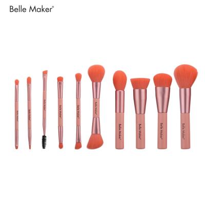 China Double Ended Makeup Brush 10 Pcs Cute Pastel Colorful Makeup Brush Set, Pantone Cosmetic Color Brush 2020 Professional High Quality Br for sale