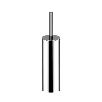 China 304 Stainless Steel Modern Bathroom Accessories Standing Polish Black Toilet Brush Holder for sale