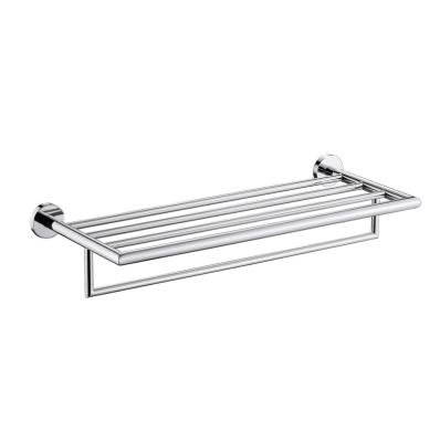 China Fashion Morden 304 Stainless Steel Bath Towel Shelf Rack With Bar Bath Towel Rack Towel Holders for sale