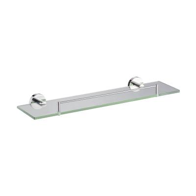 China Classic Bathroom Accessories 304SUS Wall Mount Type Wall Mounted Bathroom Shelves Glass Shelf for sale