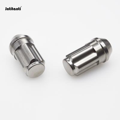 China Custom Made Silver Titanium Gr5 M12*1.25 Gr5 Lug Anti-theft Nut For Car for sale