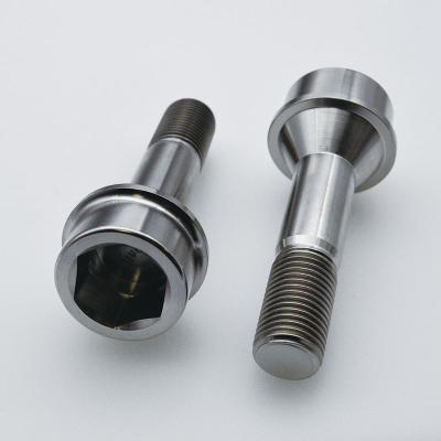 China Gr5 Titanium Grade Natural Color Gr.5 Jntitanti 10.9 Alloy Wheel Hub Bolt For Ferrari for sale