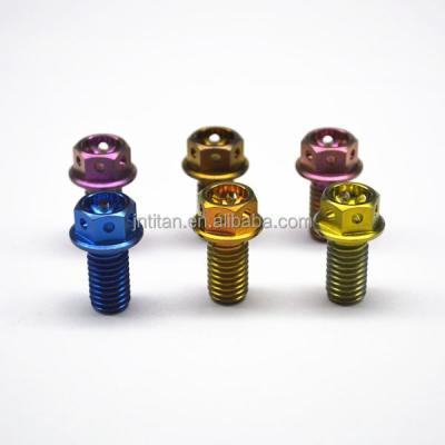 China Titanium Motorcycle Flange Bolt With Lighting Hole Of Bicycle Parts for sale