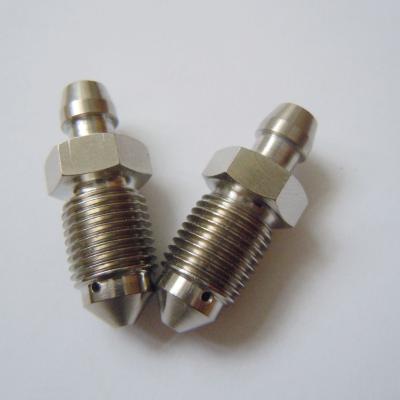 China Gr5 Jntitanti Gr5 Nipples 6Al-4V Titanium Brake Caliper Oil Bleeding Valve M10*1mm for sale