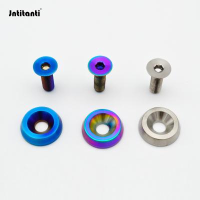 China Titanium Alloy Gr.5 Gr.5 Titanium Bolt With Oil Seals For Auto Engine for sale