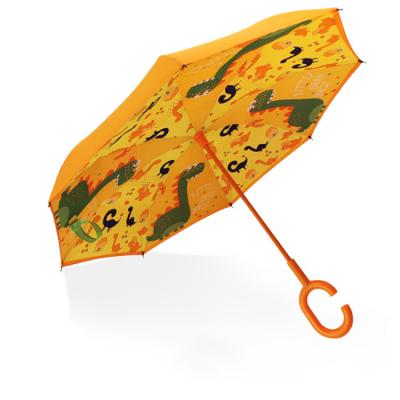 China Daily Promotion Use Cartoon Inverted Children's Creative Umbrella for sale