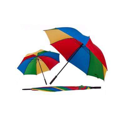 China Cheap everyday use design rainbow style mix color golf umbrella new for sale