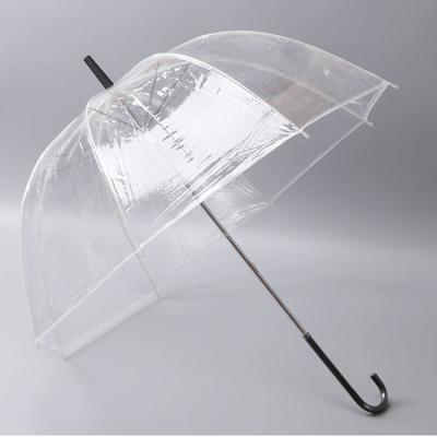 China Clear Dome Umbrella Hanging Bulk Wedding Transparent Windproof And Transparent Umbrella For Women And Children for sale