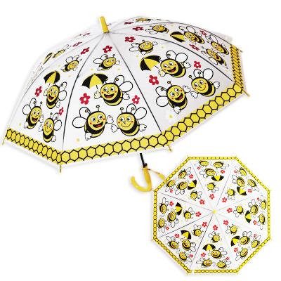 China Cheap Full Page Dome EVA Transparent Straight Umbrella, Child Umbrella, Kids Daily Use Umbrella for sale