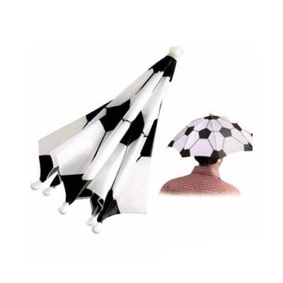 China Unique Polyester Cheap Portable Head Umbrella Hat For Sale for sale