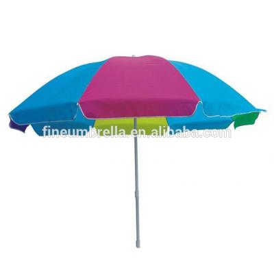 China Larger Polyester Polyester Cloth Wholesale Version Parasol Portable Beach Umbrella for sale