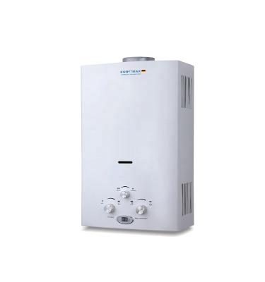 China Hotel Gas Flash Tankless Geyser For Home Use White Coated Panel for sale