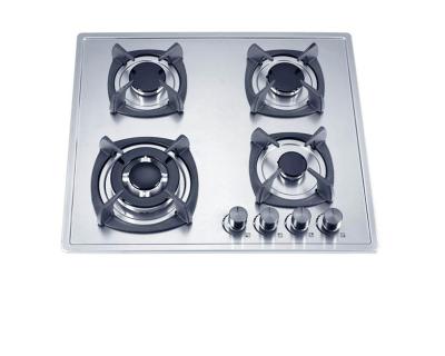 China Hotel Build In Gas Hob Good Quality 4 Burner Stainless Steel Gas Stove for sale