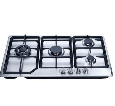 China Hot Sale Hotel Good Quality 4 Burner Stainless Steel Build In Gas Hob For Kitchen for sale