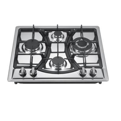 China High Quality Hotel Cooking Appliances Household Stainless Steel Cooktops 5 Burner Gas Stove for sale