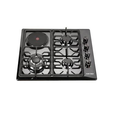 China Hotel Cooking Appliances Household Tempered Glass Cooktops 4 Burner High Quality Gas Stove for sale