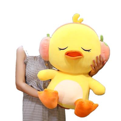 China Creative Pretty Gift Plush Toy Cartoon Cute Fruit Duck Plush Doll Toy Soft Plush Material for sale