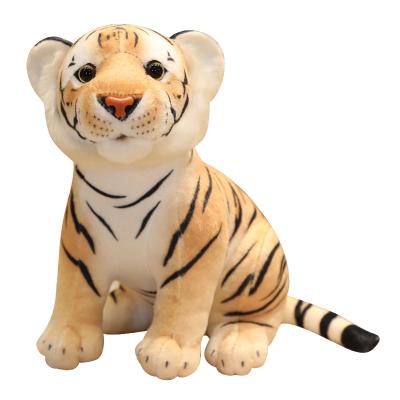 China Free Sample 24cm 30cm Lovely Gift Tiger Plush Toys /soft plush toys /lifelike realistic simulation stuffed Tiger Toys for sale