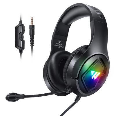 China Lightweight High Performance RGB Edging - Stereo Noise Headphones Led RGB Gaming Headset With Microphone for sale