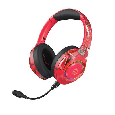 China Lightweight RGB Gaming Gamer Headset With Microphone 5.1 Stereo Deep Bass HiFi Surround - PC Sound Wireless Foldable Earphone for sale