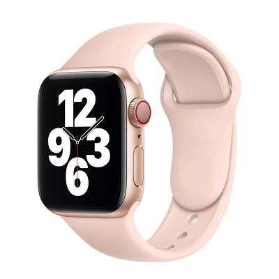 China Water Resistant Silicone Strap For Apple Watch Band Strap Sport Soft Rubber Band for sale