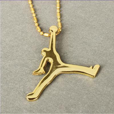 China Mens Hip Hop Style Hip Hop Fashion Style 14k Gold Long Pendant Necklace For Men for sale