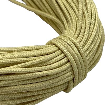 China SY Universal High Strength Customized 4 Mm Braided Flame Retardant Aramid Rope For Outdoor for sale