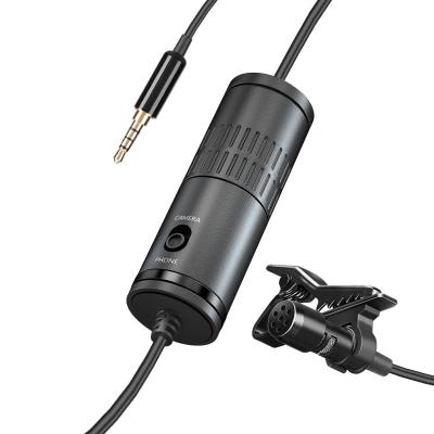 China Lavalier Microphone Live Broadcast Condenser Video Noise Reduction Clip Mobile Interview Wired Cell Phone SLR Camera Recording Collar Microphone for sale