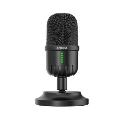 China Live Streaming Professional Recording Studio USB Mini Condenser Microphone with Tripod Stand for Phone PC Skype Online Game Vlogging Mike for sale