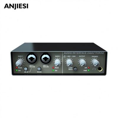 China Good Quality External USB Sound Card with Effects for Live Broadcasting AC-22 for sale