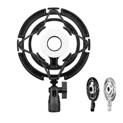 China Big Diaphragm Frame Shock Absorption Reduction Live Recording Microphone Shock Mount Elastic Band Shock Mount Shockproof Clip Type for sale