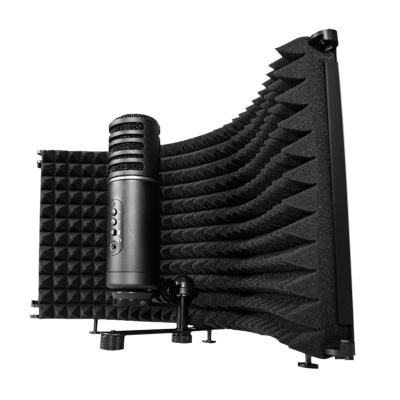 China Microphone Isolation Sound Shield with Portable Microphone Sound Isolation Shield with Three Doors Sound Isolation Cover for sale