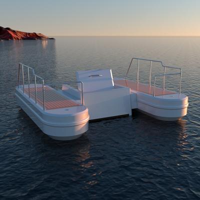 China Ecocampor Aluminum Personal Vessel Yacht Semi Submarine Aluminum Boat For Sale for sale