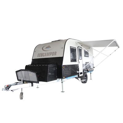 China Travel Trailer Caravan Home With Aluminum Composite Panel Searching For Caravan Dealers for sale