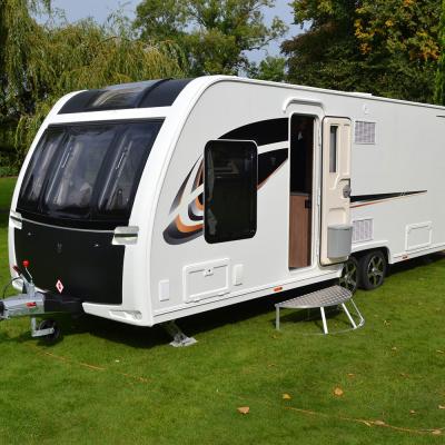 China Travel Trailer 2022 New Design UK Standard Luxury On-Road Caravan Travel Trailer With Toilet And Bathroom for sale