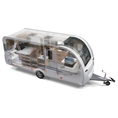 China Travel trailer 2021 UK motorhomes best selling luxury small caravan camper trailer with bathroom and furniture for sale