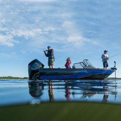 China Ecocampor aluminum 17ft 8 man aluminum fishing boat with windshield for fishing and sport for sale