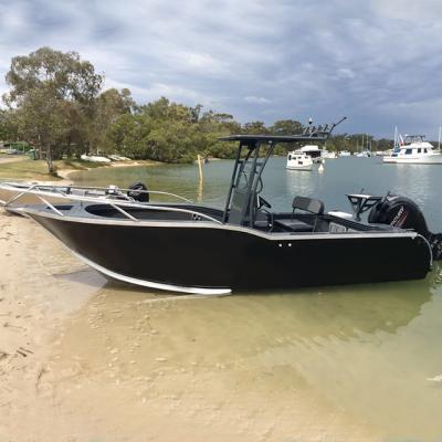 China Aluminum Ecocampor 19ft All Welded Aluminum Bait Boats /Luxury Yacht With Center Console for sale