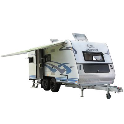 China Mobile Travel Trailer RV Motorhomes Caravan RV Trailer Caravan For Camping for sale